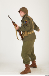  U.S.Army uniform World War II. - Technical Corporal - poses 